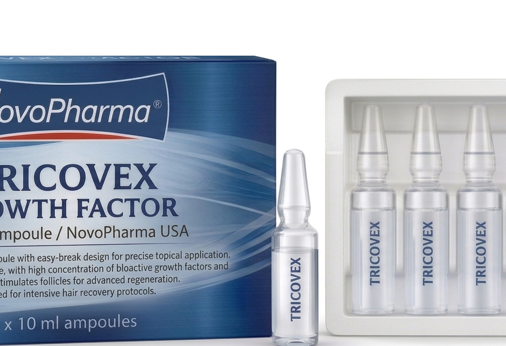 Ampolla tópica de factor de crecimiento TRICOVEX / NovoPHarma USA