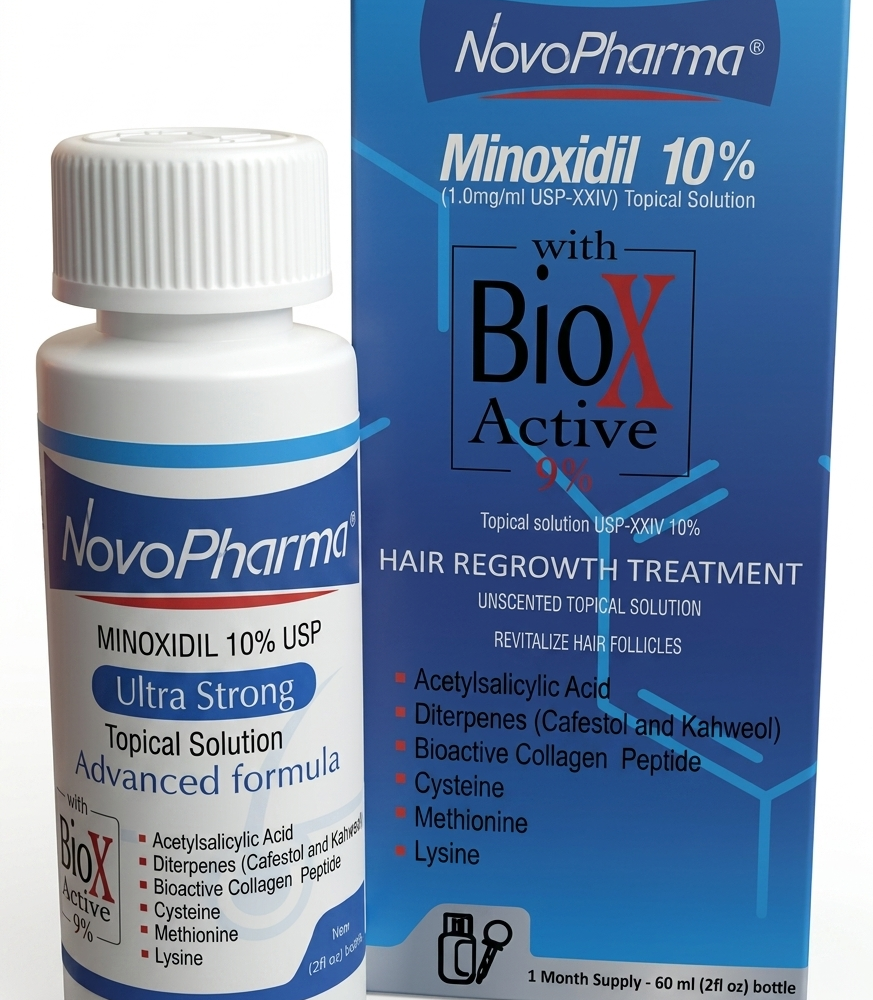 Minoxidil 10% USP + BioXactive 9% – PRO Strong Advanced  / Novopharma USA