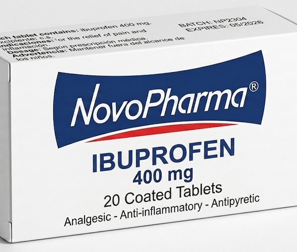 IBUPROFENO Analgésico - Antiinflamatorio - Antipirético / Novopharma USA