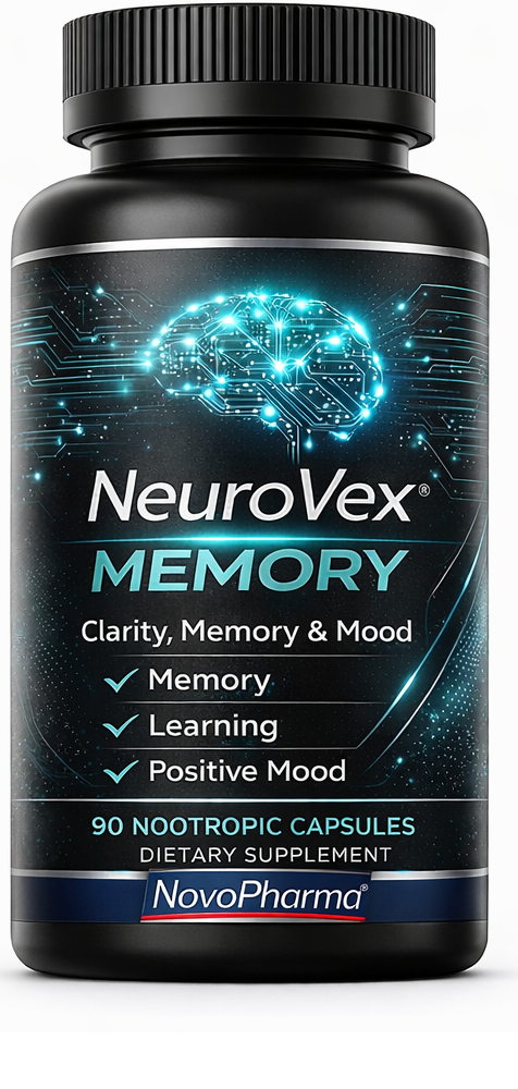 NEUROVEX FOCUS Energía limpia y mente aguda. Nootrópicos / NovoPharma USA